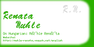 renata muhle business card